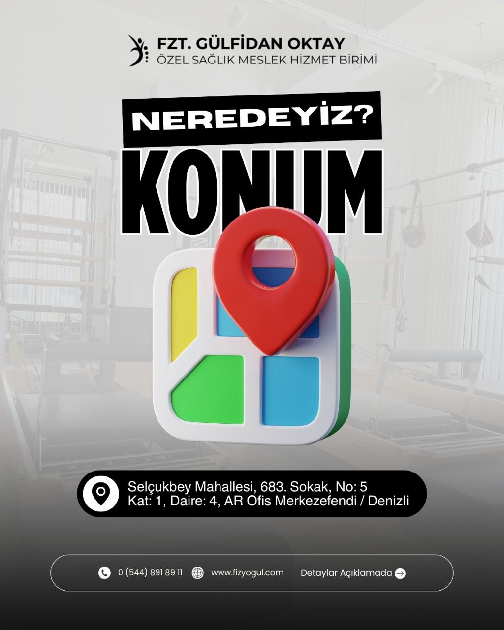 Fzt. Gülfidan Oktay konum bilgisi